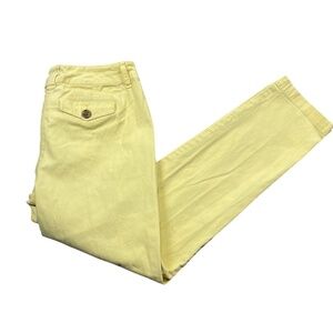 Cabi‎ 6 Yellow Jeans Straight Leg Zipper Pockets